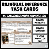 BILINGUAL INFERENCES TASK CARDS SPANISH AND ENGLISH