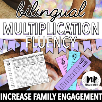 Preview of BILINGUAL MULTIPLICATION FACT FLUENCY HOMEWORK