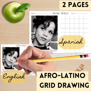 BILINGUAL: (Mariano Rivera) AFRO-LATINO GRID DRAWING