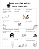 BILINGUAL activity - Find a friend who/Busca un amigo quién...