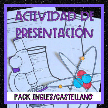 Preview of Actividades de presentación en ciencias: pack bilingüe