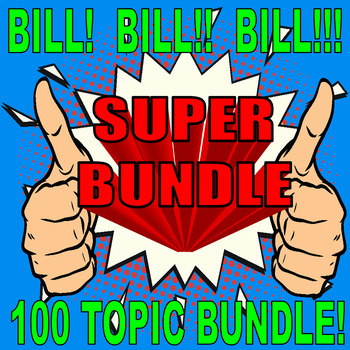 Preview of BILL NYE THE SCIENCE GUY - SUPER BUNDLE (WORKSHEETS FOR ALL 100 EPISODES!)