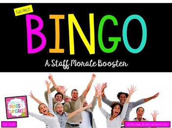 Preview of BINGO: A Staff Morale Booster (Editable)