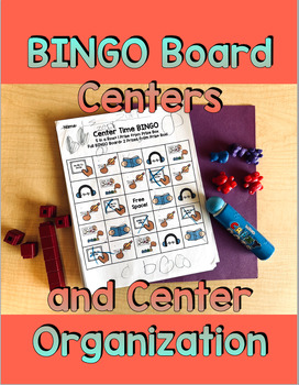 Preview of BINGO Board Centers with Center Organization