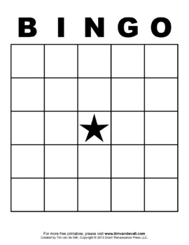 Preview of BINGO Card