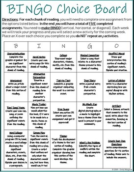 Preview of BINGO Choice Board