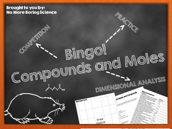 Preview of BINGO! Compounds and Moles