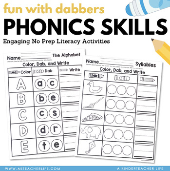 Phonics with Bingo Daubers (Markers) – Teacher Gems