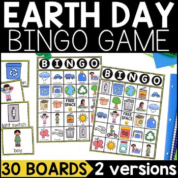 Preview of Earth Day BINGO | Earth Day Vocabulary Games | Earth Day Activities