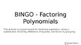 BINGO - Factoring Polynomials
