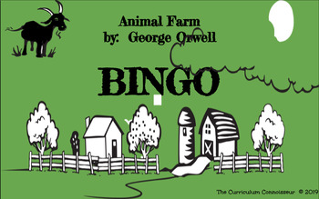 Preview of BINGO Game! Animal Farm by George Orwell