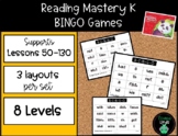 BINGO Game Boards Compatible with Reading Mastery K, Lesso