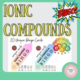 BINGO GAME:  Ionic Compounds Naming & Formulas Review Game