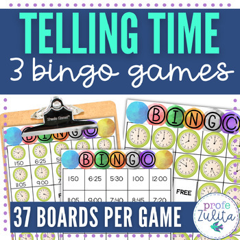 Preview of BINGO Game Reading Analog & Digital Clocks & Telling Time Practice
