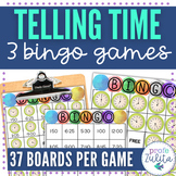 BINGO Game Reading Analog & Digital Clocks & Telling Time 