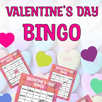 BINGO Game | Valentine's Day Activity | 30 Unique Cards | Virtual & Print