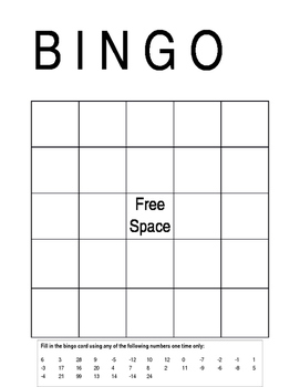 BINGO Game for Solving Equations with Combining Like Terms - TEKS 8.8C