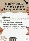 BINGO-- Hitler's Foreign Policy 1933-1939