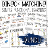 BINGO & Matching BUNDLE for Special Education