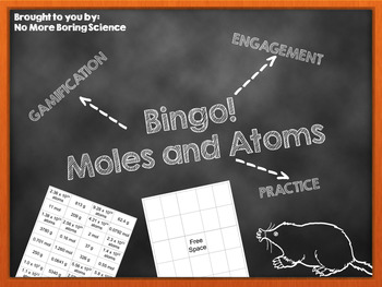 Preview of BINGO! Moles and Atoms
