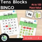 BINGO Numbers to 100 - Numerals and Tens Blocks | Place Va