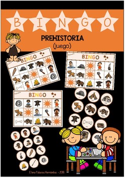 Preview of BINGO Prehistoria (juego) /  Prehistory Lottery-Bingo (game)