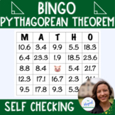 BINGO: Pythagorean Theorem; Self Checking Game; Low Prep