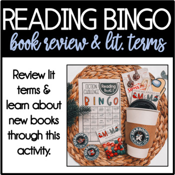 Preview of BINGO Reading Fiction book & Literary Term *Christmas/Holiday Gift option