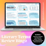 BINGO Review of Literary Terms - English EOC Test Prep