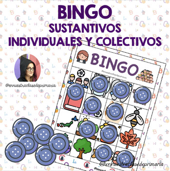 Preview of BINGO Sustantivos individuales y colectivos.