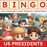 BINGO: US Presidents (100+ printable boards, caller's shee