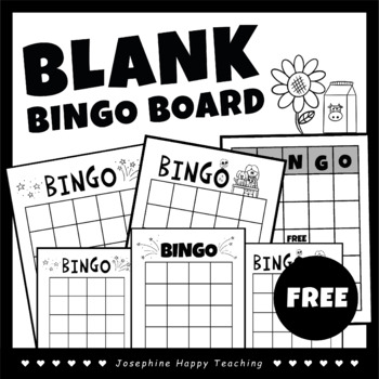 Preview of BINGO | blank bingo and blank bingo board FREE!