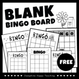 BINGO | blank bingo and blank bingo board FREE!