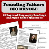BIO BUNDLE: Founding Fathers Readings and Questions (Leveled)