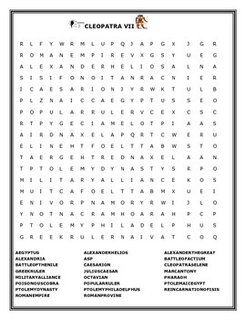 Preview of BIOGRAPHICAL WORD SEARCH: CLEOPATRA