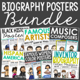 BIOGRAPHY COLOR POSTERS Bulletin Board Decor | Famous Hist