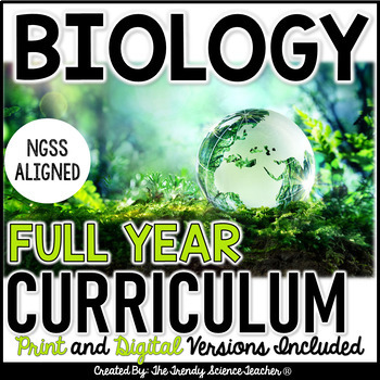 Preview of BIOLOGY CURRICULUM - FULL YEAR Bundle - Print and Digital