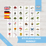 BIOLOGY NATURE Bundle • 855 Montessori Flash Cards • Print