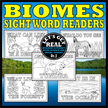 BIOMES SIGHT WORD BOOK BUNDLE by LET'S GET REAL | TpT