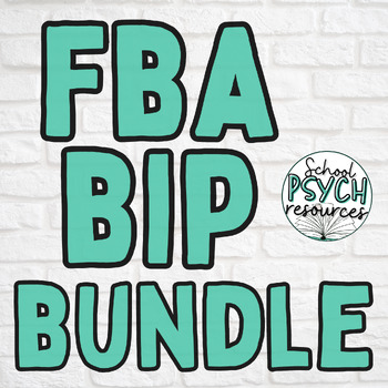 Preview of FBA BIP BUNDLE Functional Behavior Assessment and Behavior Intervention Plan