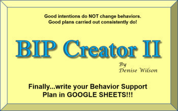 Preview of BIP Creator II - Behavior Plan software