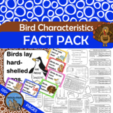 BIRD CHARACTERISTICS Fact Pack {What makes a bird a bird?}