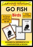 BIRDS - GO FISH Game - 26 Bird Names - 2 Sets Designed for