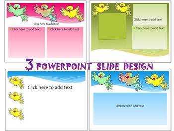 Preview of Back to School Activities Birds 3 Editable PowerPoint distance learning