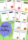 BIRTHDAY CALENDAR. CALENDARIO CUMPLEAÑOS. LE CALENDRIER DE