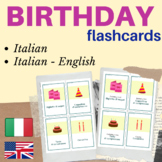 BIRTHDAY ITALIAN FLASH CARDS | Italian flashcards birthday