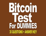 BITCOIN TEST for ALL Bitcoin LESSONS  Use as a Pre-Test/ P