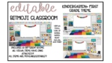 BITMOJI Classroom: Kindergarten and First Grade Theme + LINKS FOR EVERY VISUAL