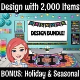BITMOJI Classroom Template Designer - 2,000 Items & BONUS 