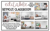BITMOJI Classrooms: BOHO Rainbow Rooms and Accessories + B